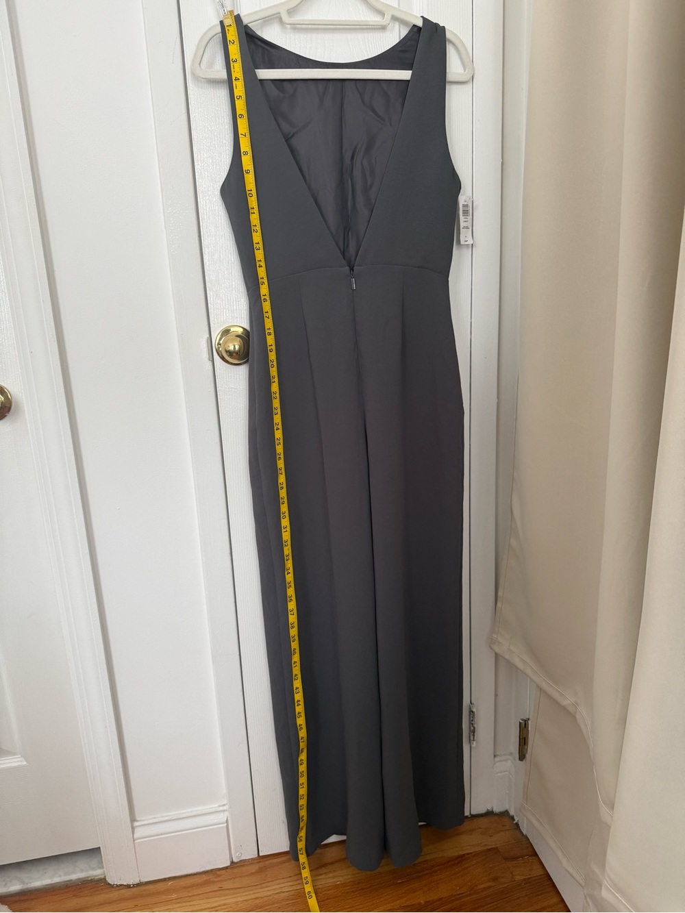 Wilfred Sleeveless Wide-Leg Jumpsuit - Charcoal - Picture 6 of 6